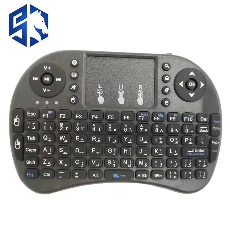 Smart tv BOX i8 версия Беспроводная клавиатура с литиевой батареей + 2 4 ГГц Air mouse Touchpad