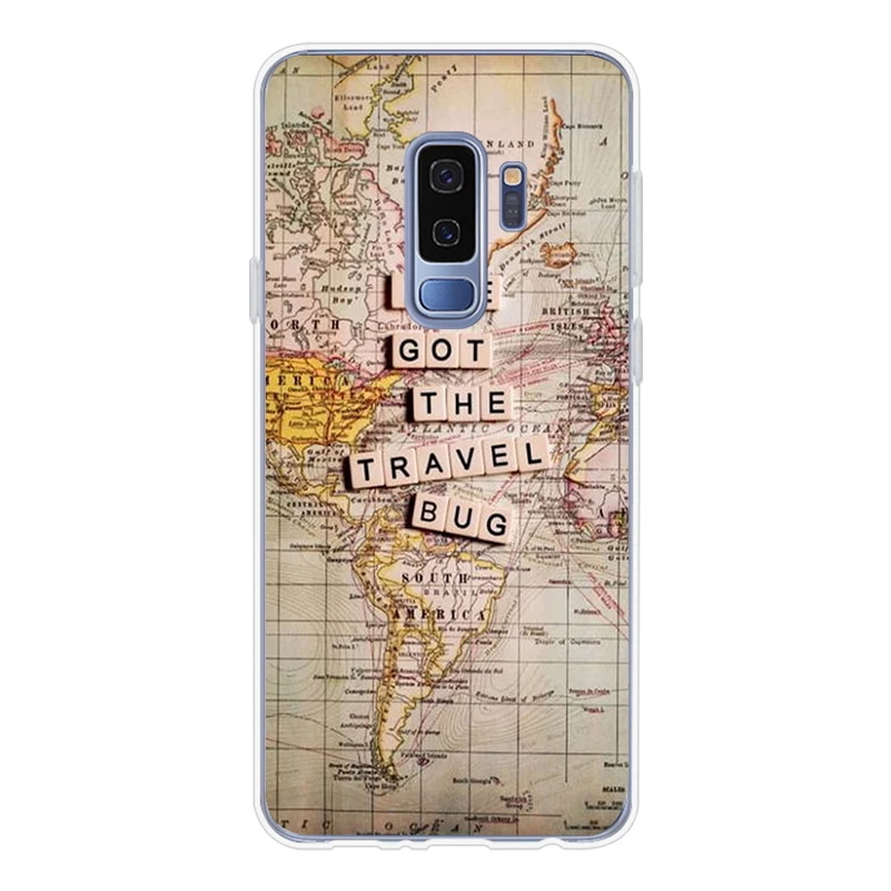 Чехол для телефона ciciber для samsung Galaxy S10 S10+ S10e S10 Lite, мягкий ТПУ чехол для samsung S9 S8 S7 S6 S5 Edge Plus S9+ карта мира