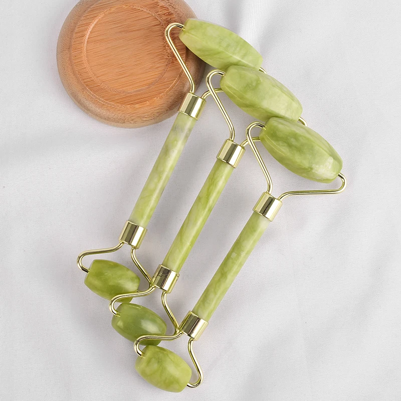 Натуральный нефритовый ролик для лица Helu Алмазная форма головы хрустальный