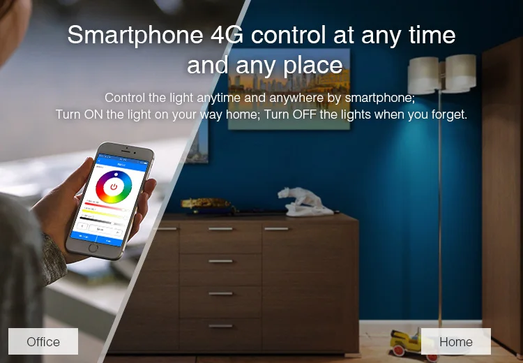 Milight YB1 9 Вт RGB+ CCT Светодиодная лампа Wi-Fi 2,4 г беспроводной светодиодный светильник 2700 к-6500 к затемнения 2 в 1 умный Mi-Light светодиодный свет AC100-240V