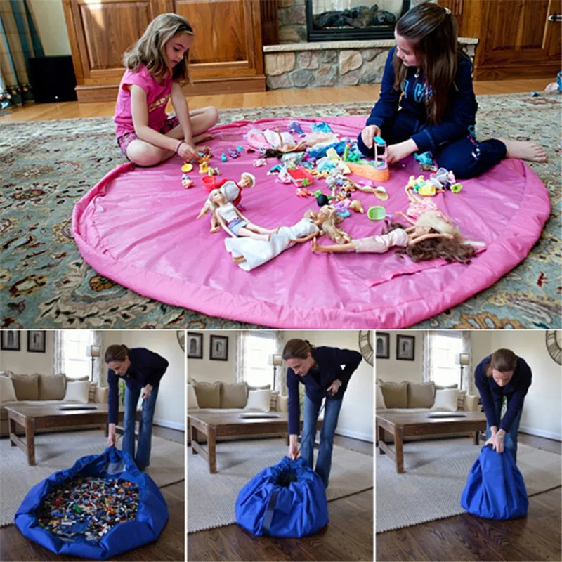 150 см Портативный детские игрушки сумка для хранения играть Коврики Игрушечные