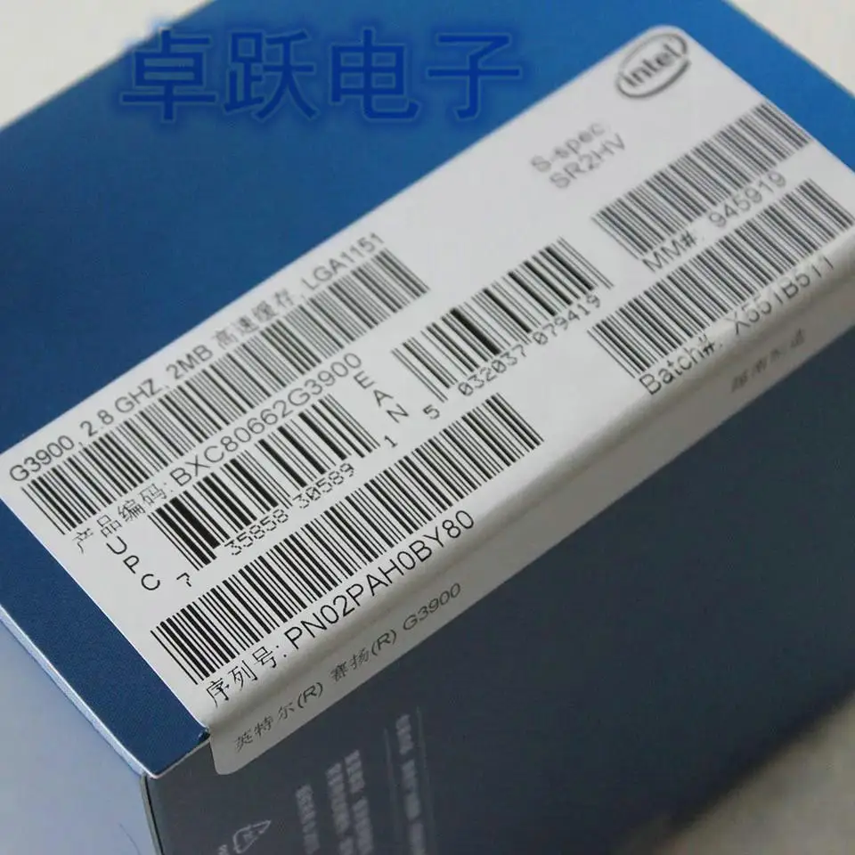Процессор Intel Celeron G3900 LGA1151 14 нанометров двухъядерный 100% рабочий процессор для