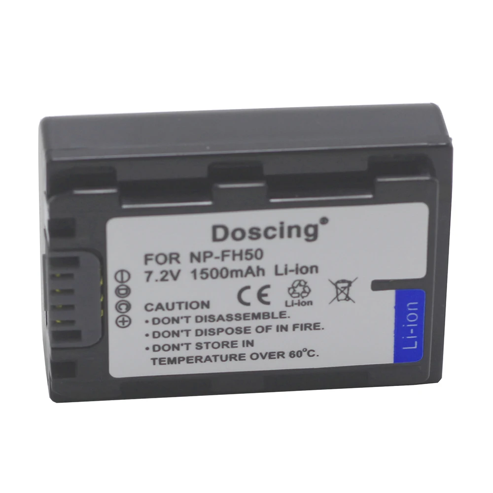 Аккумулятор для камеры Doscing NPFH50 литий ионный аккумулятор NP FH50 Sony A230 A330 A290 A380 A390 TG3