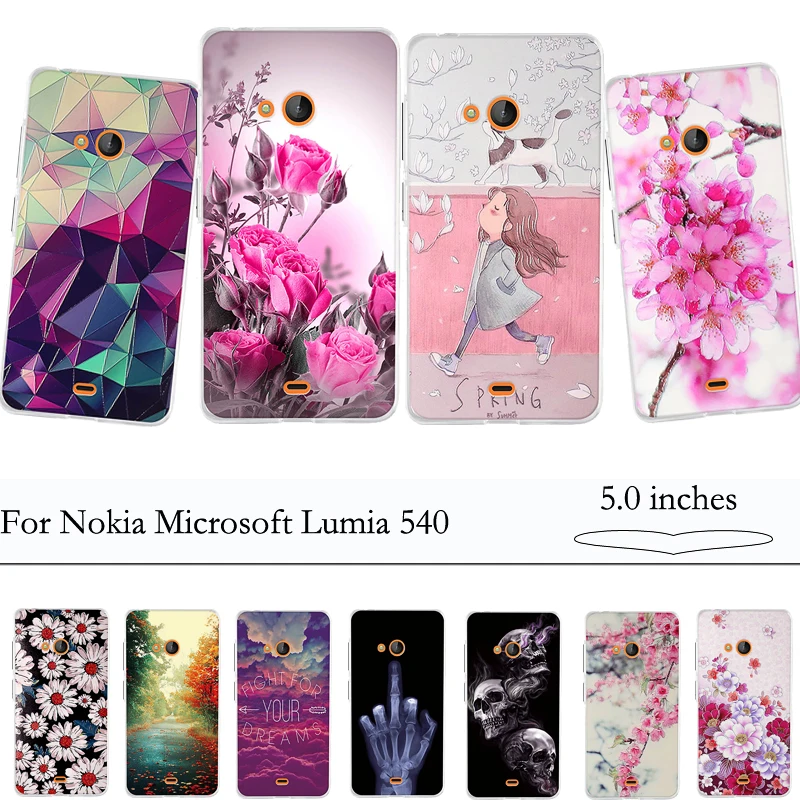 Мягкий ТПУ чехол для Nokia Microsoft Lumia 540 крутая задняя крышка мягкий силиконовый
