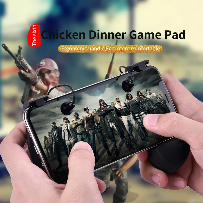 UKKUER PUBG мобильный телефон игровой контроллер клавиатуры триггер Aim Кнопка L1R1 джойстик для шутеров для IPhone Android универсальный - Цвет: sucker