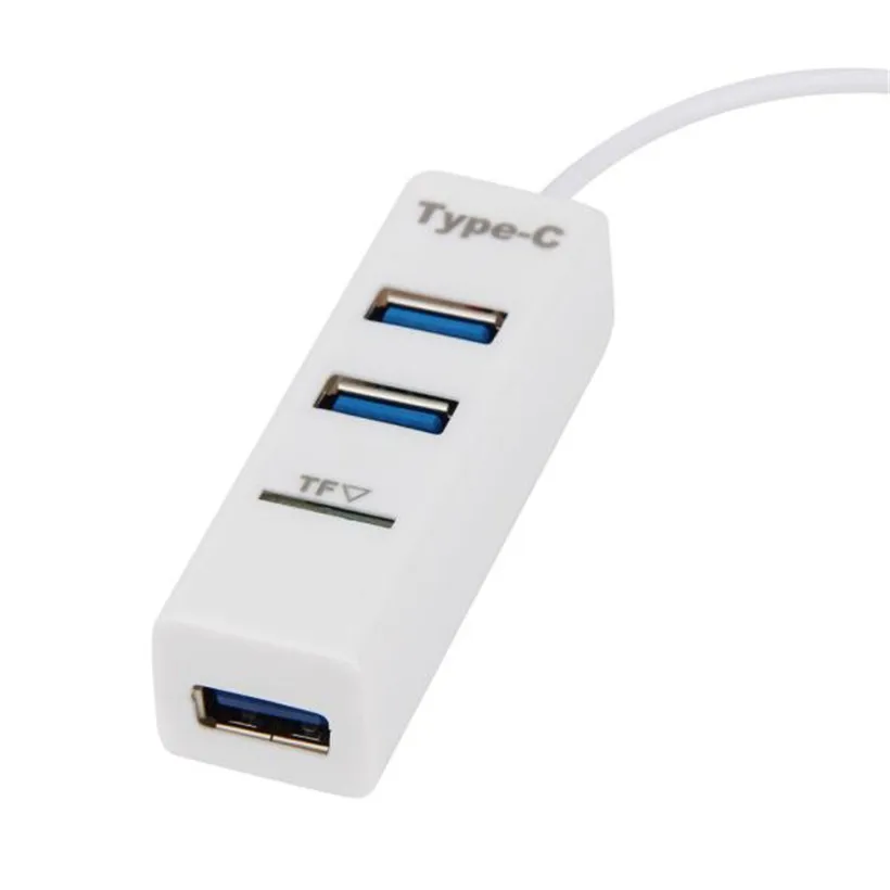 Новые аксессуары для компьютера 2018 новый хаб черно-белый Type-C 3 порта USB 2 0 + tf-карта