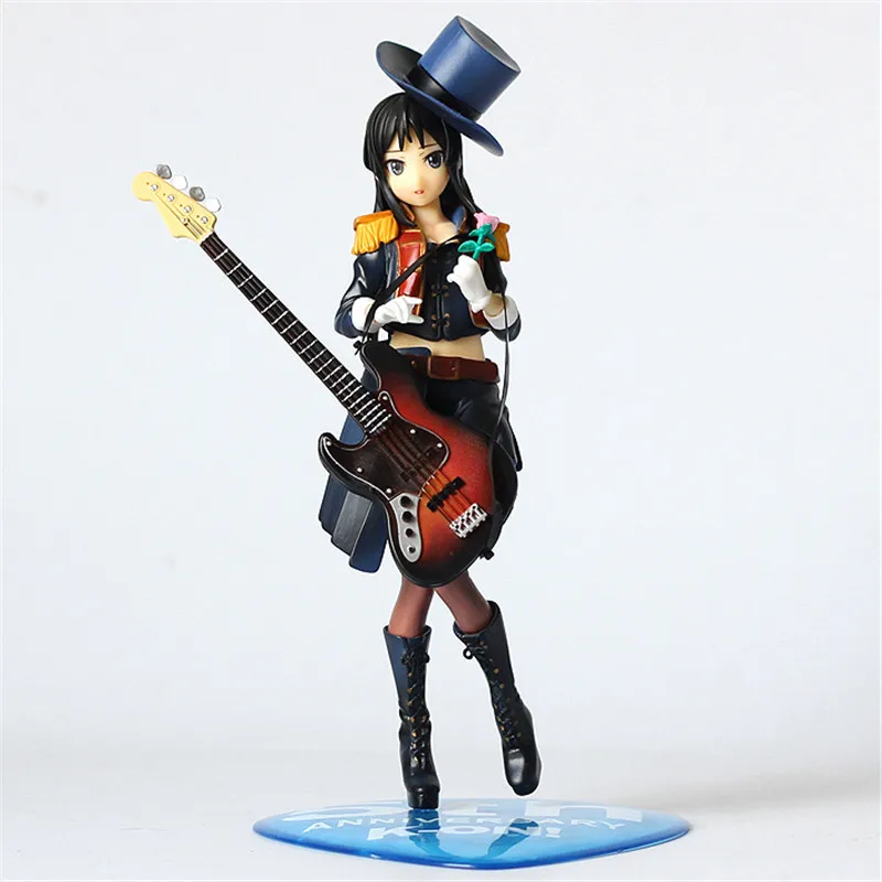 22 см аниме K ON! Фигурки Akiyama Mio ПВХ Коллекционная модель игрушки для Рождественский