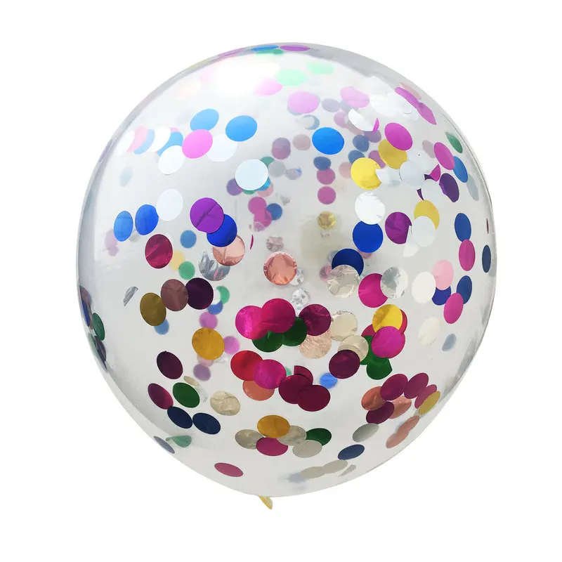 10Pcs 12 Inch Colorful Latex Golden Sequins Confetti Balloons Party for Wedding Birthday Baby Shower Decorations | Дом и сад