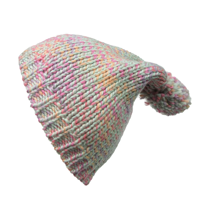 шапка женская Трикотажные Зимнюю Шапку Для Женщин Помпоном Мяч Симпатичные