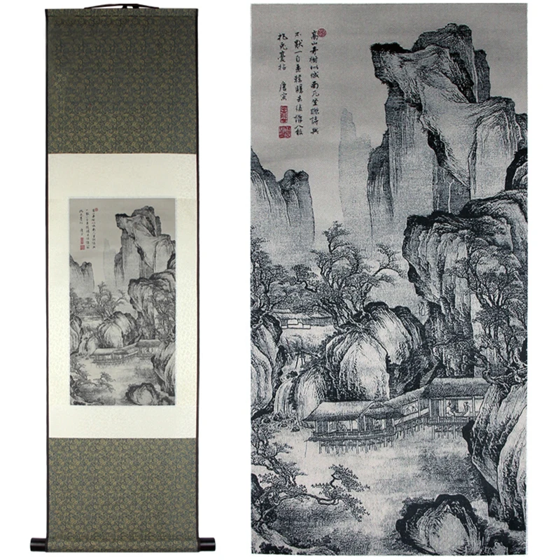 Картина из шелкового свитка Tangfoo известные традиционные китайские картины