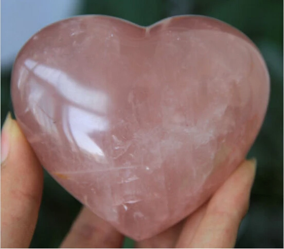 

Natural and beautiful rose stone crystal heart healing as a Christmas gift