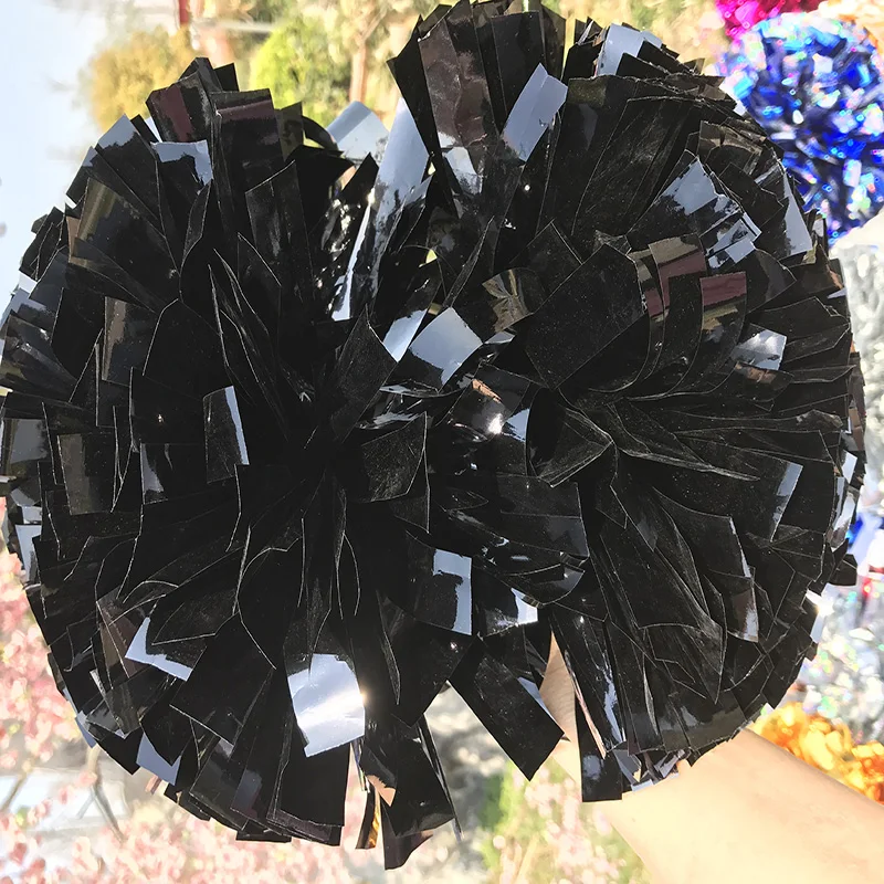 Бесплатная быстрая доставка Pom pom Cheerleader металлические черные Poms 1000*3/4 &quot* 6&quot