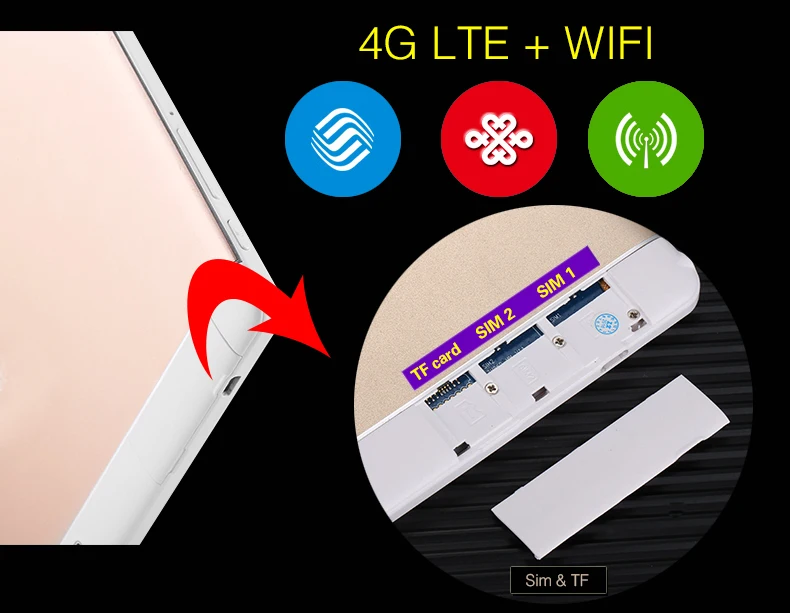 Бесплатная доставка оригинал 10 дюймов 3G/4G LTE телефон планшетный ПК 8 ядер ОЗУ 4 Гб