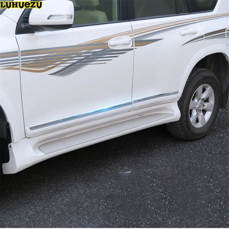 Luhuezu 2010 2017 Боковая дверь формовочная Накладка для Toyota Land Cruiser Prado FJ 150 аксессуары|side