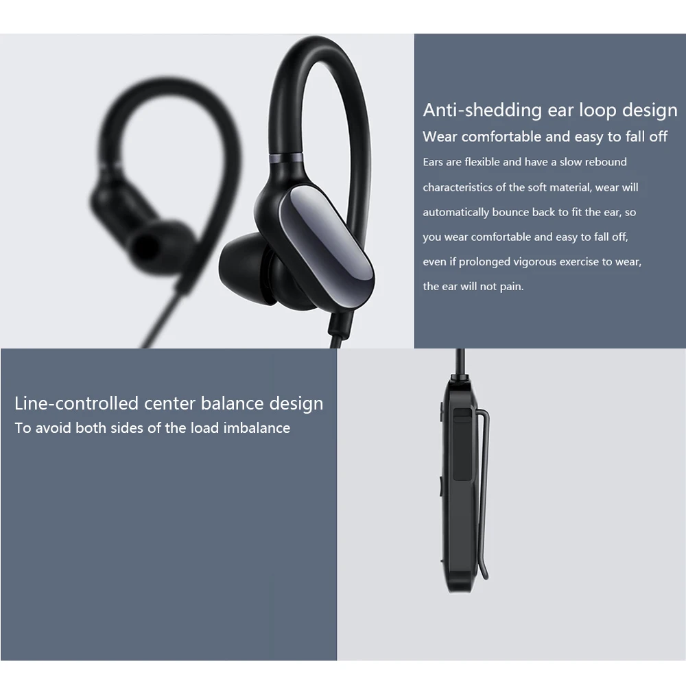 Оригинальные спортивные наушники Xiaomi Bluetooth мини версия Bluetooth 4,1 музыка/Спорт Bluetooth наушники Водонепроницаемая беспроводная гарнитура