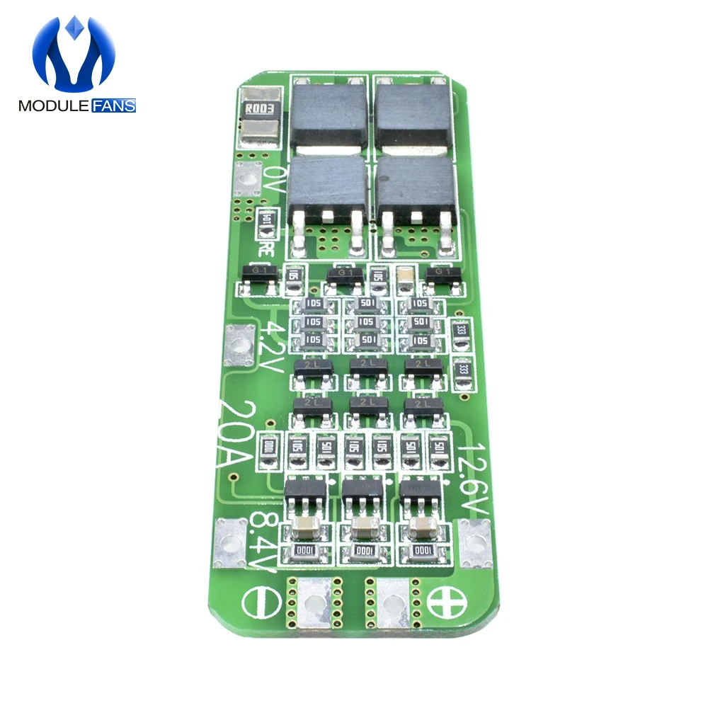 Модуль защитной платы зарядного устройства PCB BMS 18650 V Cell 5 шт. 3 сеточки S 20A литий