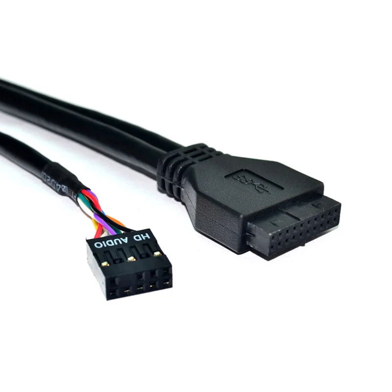 2 порта USB 3 0 концентратор сплиттер HD аудио 5 мм разъем для наушников интерфейс