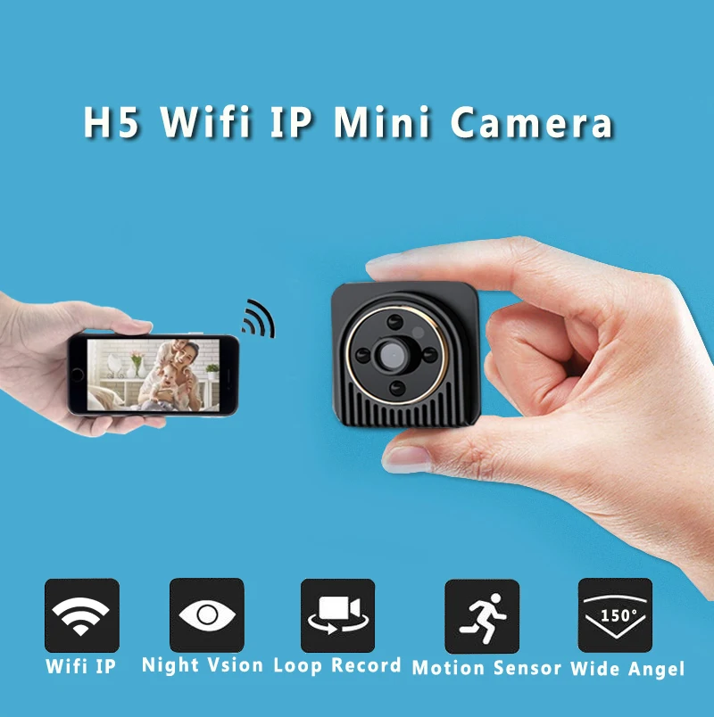 Wi-Fi IP мини Камера Беспроводной 720 P HD инфракрасного микро ИК Ночное видение