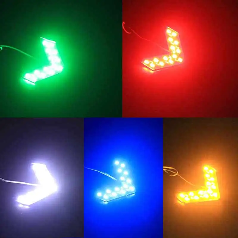 Хит продаж 2 шт. 14 SMD светодиодный индикатор со стрелкой зеркало заднего вида