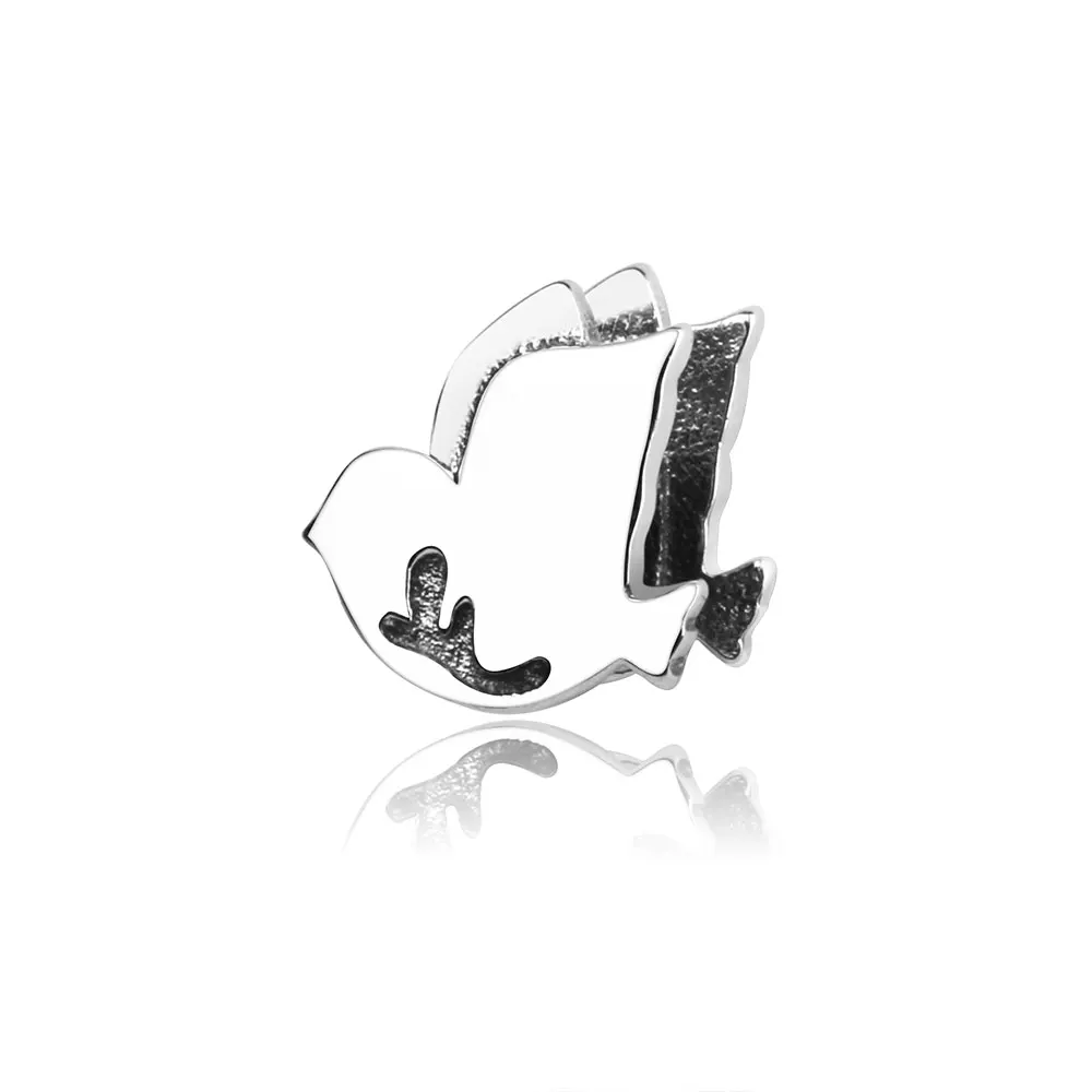 D8 925 пробы, серебряное, милое животное, кошка, Лев, кролик, пчела, шарм, подходит к оригиналу Pandora, очаровательный браслет, сделай сам, изготовление ювелирных изделий, berloque - Цвет: D8
