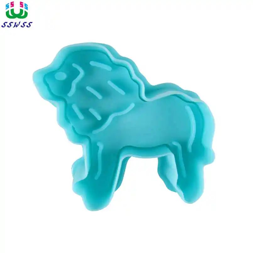 

Ревущие мужские Лев шаблон печати формы, пищевой пластик торт декоративные резаки инструменты, прямые продажи