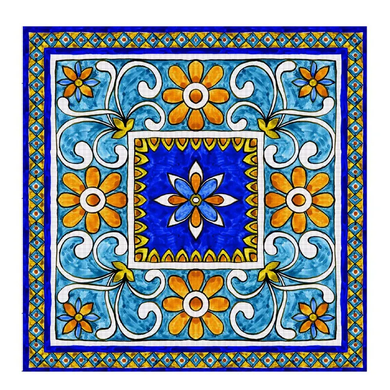 Promotion! Italian Majolica Tile Lack Table Tops Wall Art Furniture Removable Self-Adhesive Waterproof Wallpaper Sticker | Дом и сад