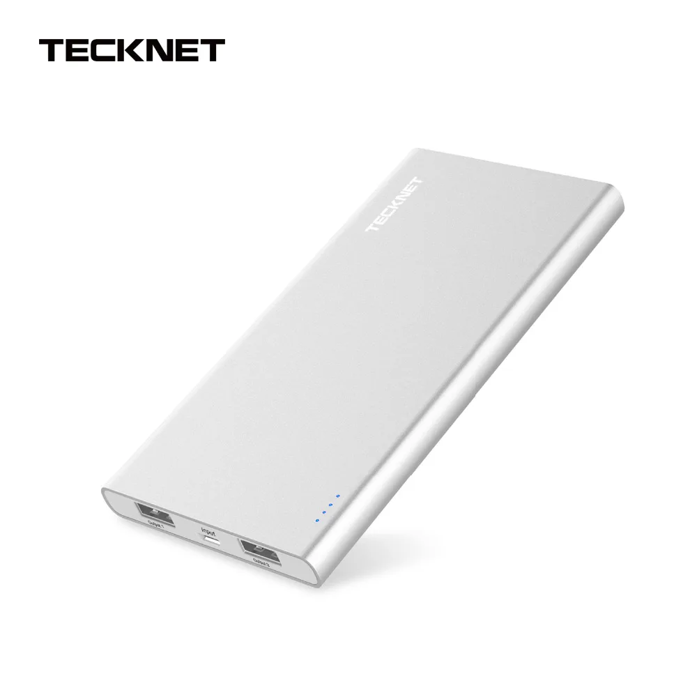TeckNet power Bank 10000 мАч Dual USB внешний аккумулятор Оригинальное быстрое зарядное