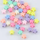 Новинка 2017, разноцветные акриловые конфеты бусины с фиксатором в форме звезды для ювелирных изделий ручной работы, 11 мм, 100 шт. YKL0523