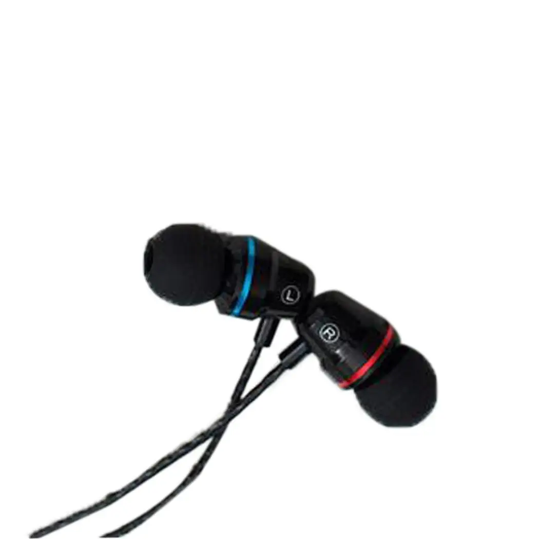 Металлическая Проводная гарнитура в ушах тяжелый бас мобильный телефон