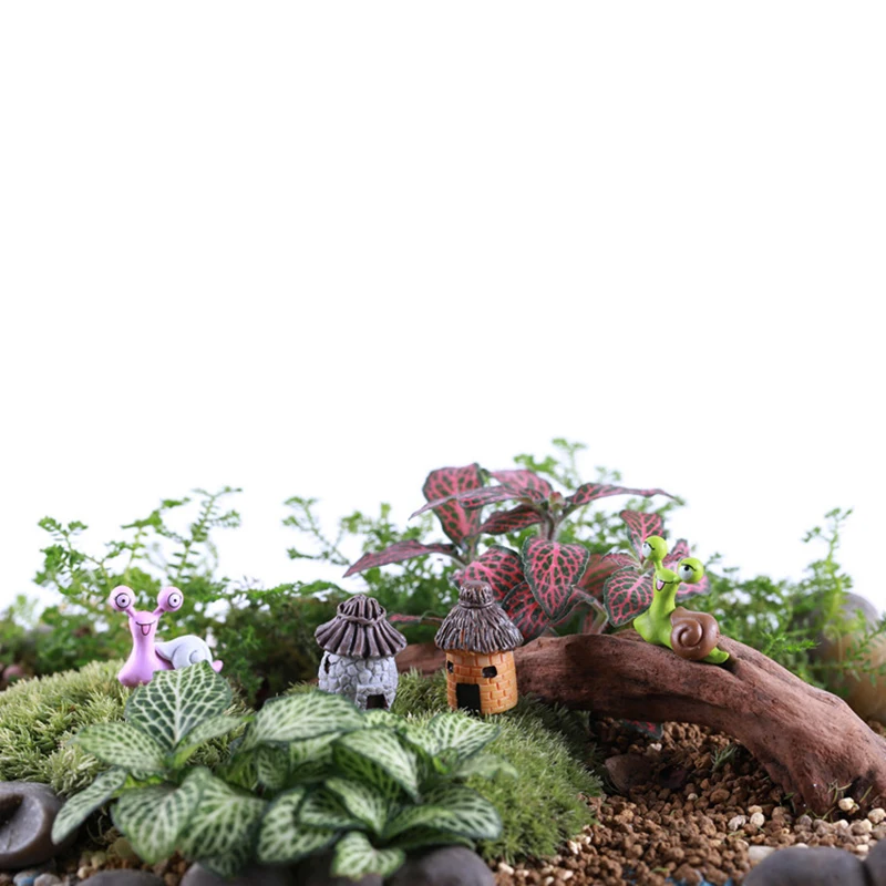 Мини украшение для сада дома соломенный домик в китайском стиле плоская спина