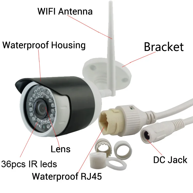 Комплект видеорегистратора 4 канала 960P Wi Fi IP камера 2 ГГц|system security|system security camerasystem