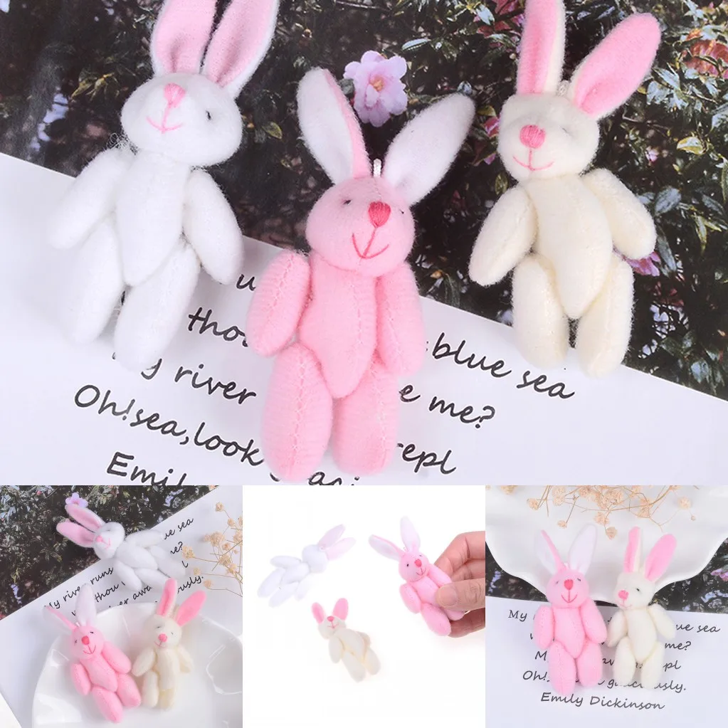 

Подвеска для ключей «сделай сам», мягкая плюшевая игрушка-Кролик, подвеска для брелока, украшение для девочек и женщин, 3 цвета, 6 см