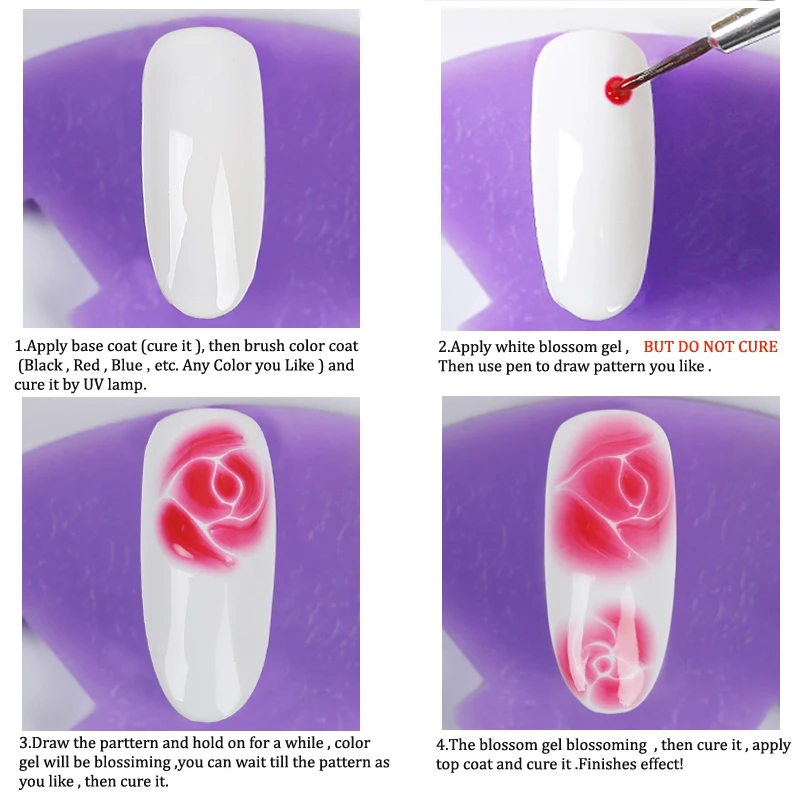 SVKDR 10 мл Blossom УФ гель лак для ногтей DIY Цветы наклеивания на ногти дизайн