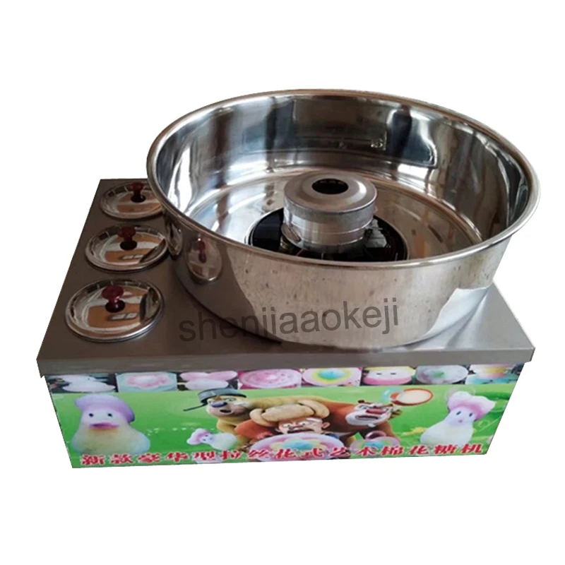 Нержавеющая сталь коммерческих газовый изготовитель сахарной ваты DIY конфеты