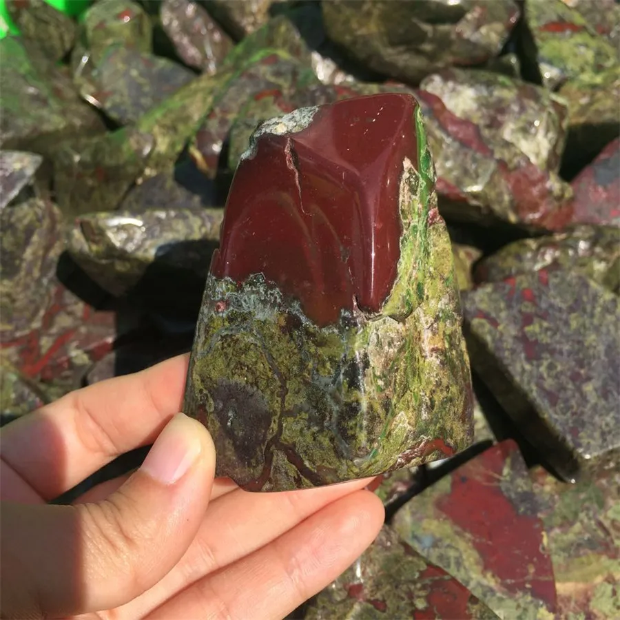 

1pcs Special offer natural dragon blood tumbled stone and mineral paperweight polished gem reiki healing crystal for home decor