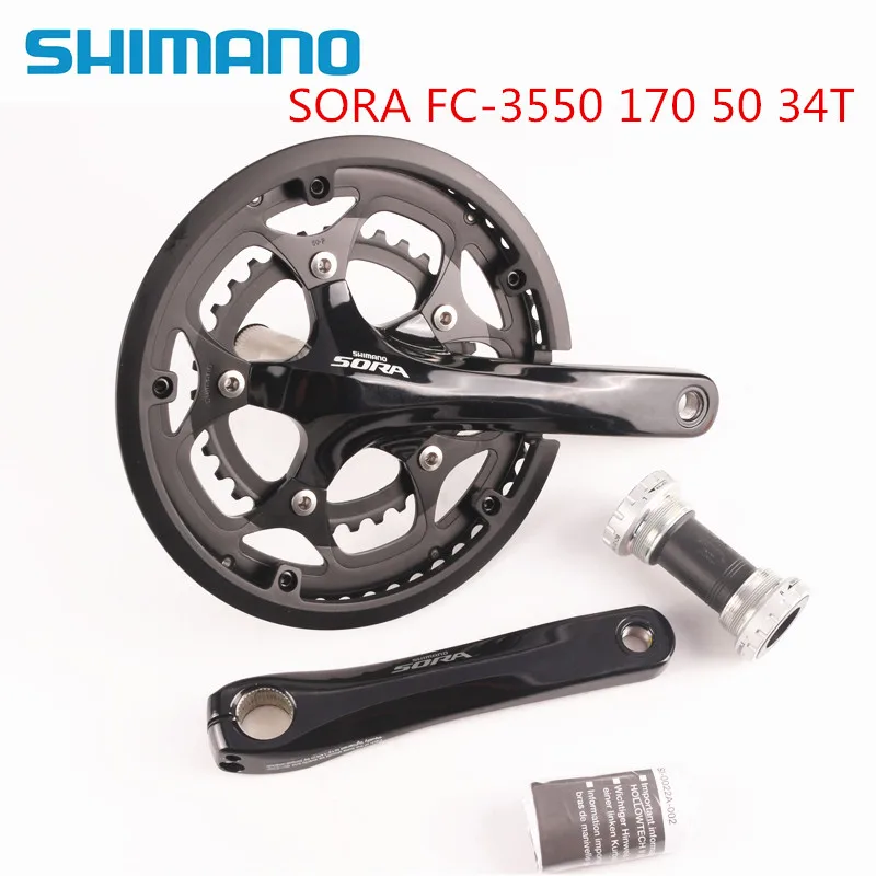 Shimano Sora 3550 170 мм 50-34T 2x9 с 3500 BSA Нижний Кронштейн в комплекте
