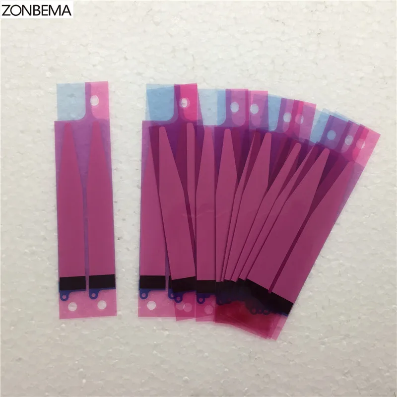 ZONBEMA, 5 шт., оригинальная наклейка на батарею, клейкая лента для iPhone X, 5S, 5C, SE, 6, 6 S, 7, 8 Plus, 4,7 дюйма, 5,5 дюйма
