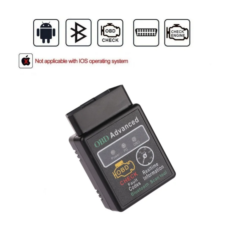 Диагностический сканер HH elm327 bluetooth 2 0 OBD2 V1.5 ELM 327 Bluetooth интерфейс для диагностики