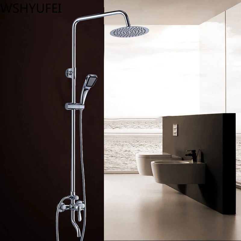 

Hardware accessories shower set copper main body hot and cold water faucet bathroom stainless steel bathroom shower shower
