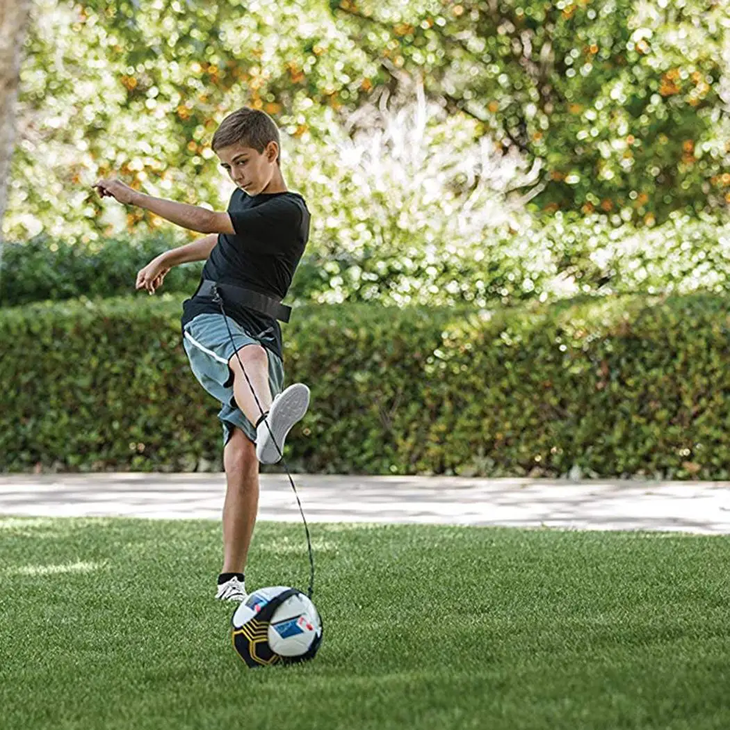 Регулируемый футбольный мяч тренировочный пояс футбол 2 5 м/78 7 дюйма (эластичный)