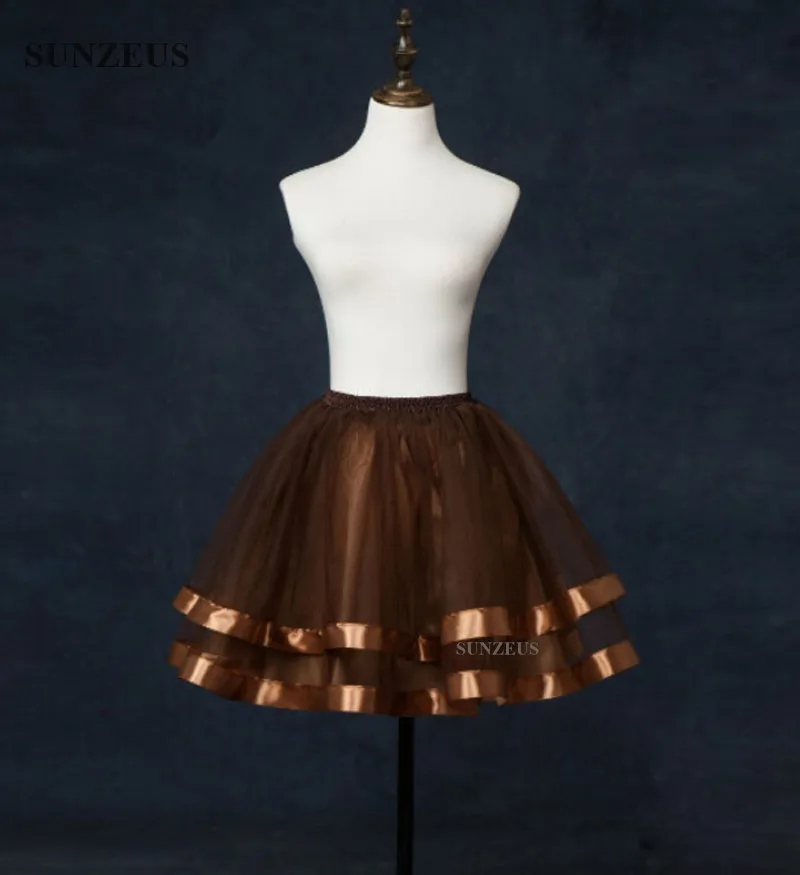 Короткие Подъюбники для вечеринки вечерняя Нижняя юбка двухслойные тюлевые юбки
