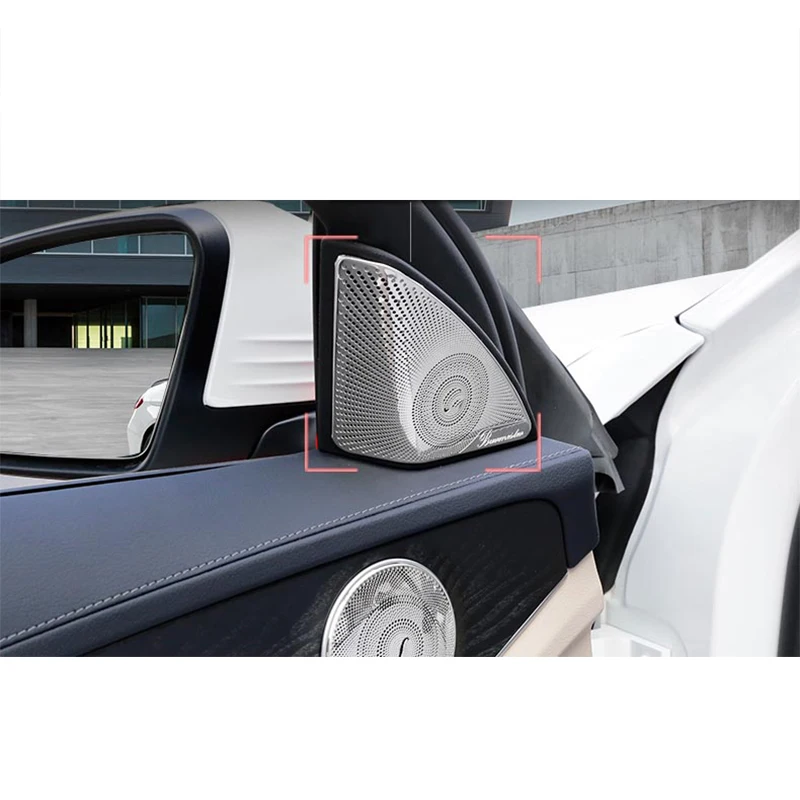 2 шт. хромированные панели для передней двери колонки Mercedes-Benz C Class W205 2015-2017 |