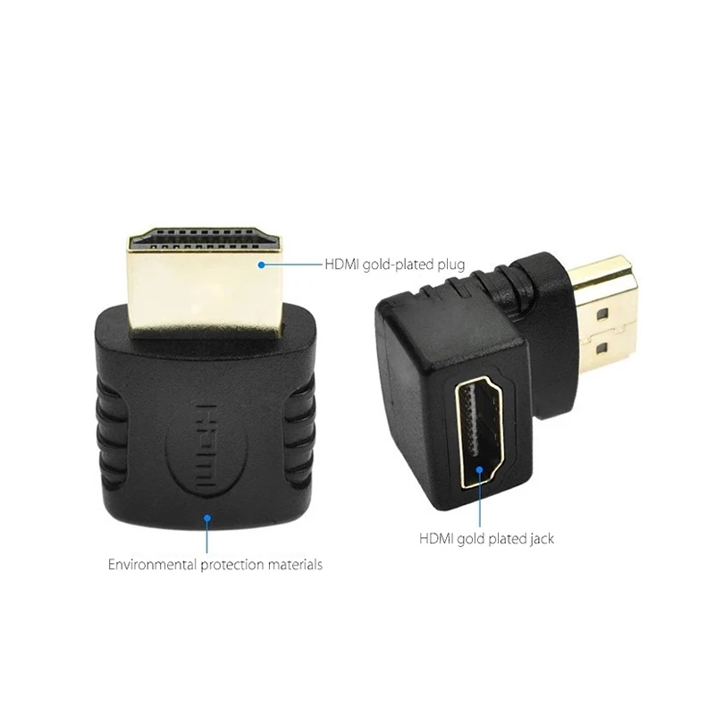 EtopLink HDMI папа к Женский Кабель адаптер преобразователь удлинитель вращающийся 90