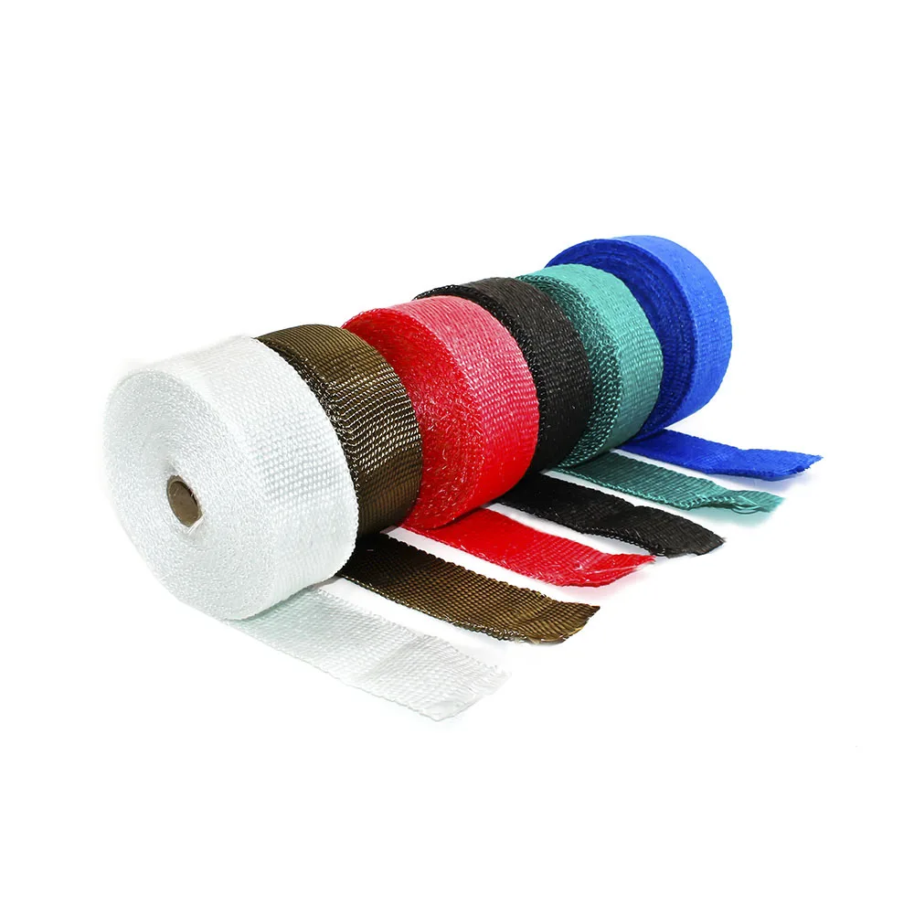 Термообертка 2 дюйма * 10 метров изоляционная деформация выхлопной трубы