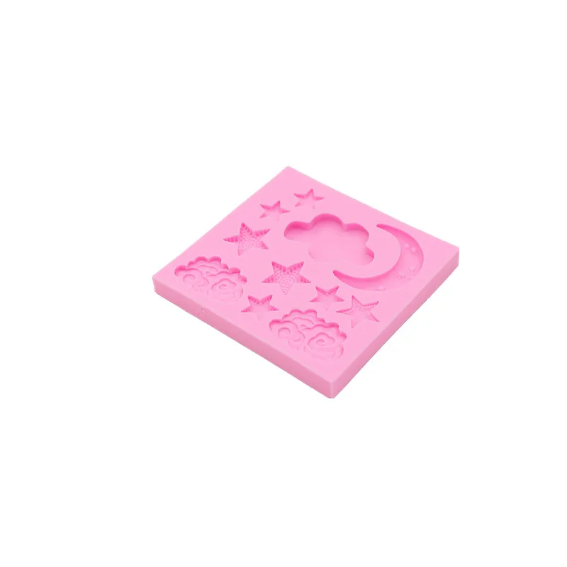 Облака Звезда Луна обманщик кремы Гибкие Силиконовые формы ручной работы