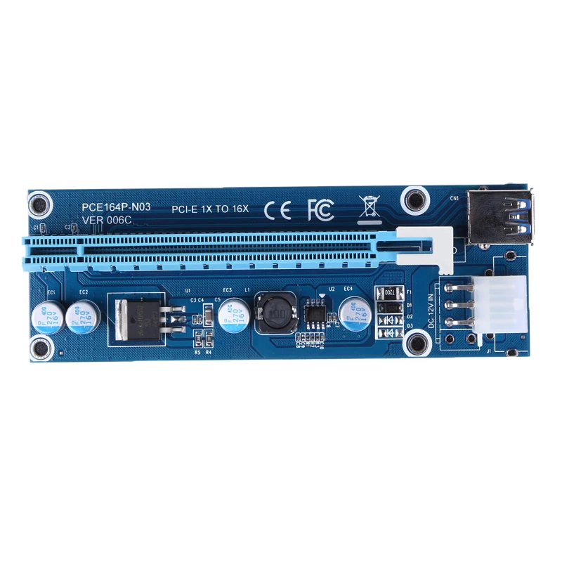 Суперстабильный PCI E Express 60 см от 1x до 16x переходник для графической карты адаптер