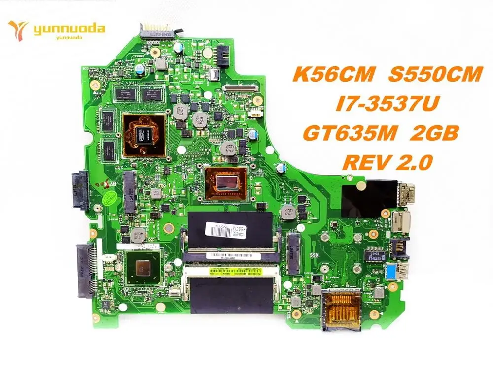 Оригинальная материнская плата для ASUS K56CM S550CM ноутбука I7 3537U GT635M 2 Гб REV 0