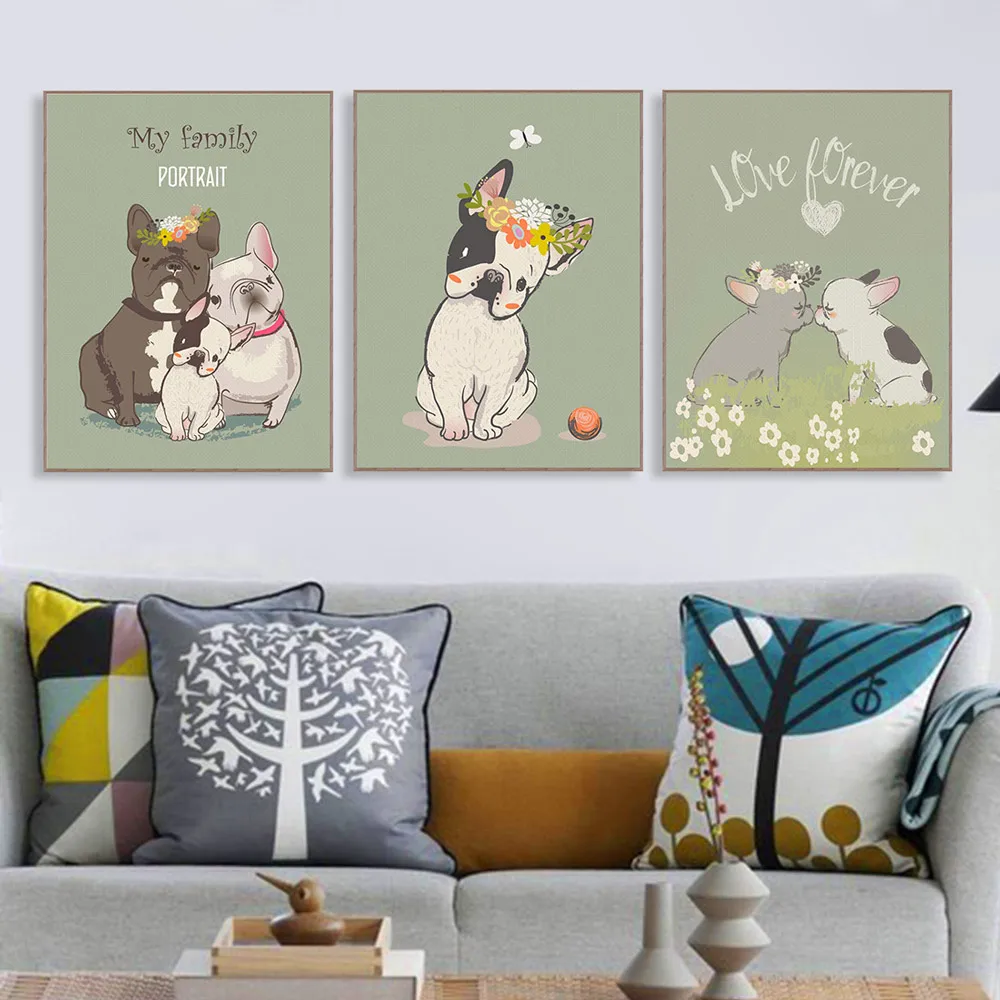 Восхитительный домашний питомец милая собака семья большой художественный