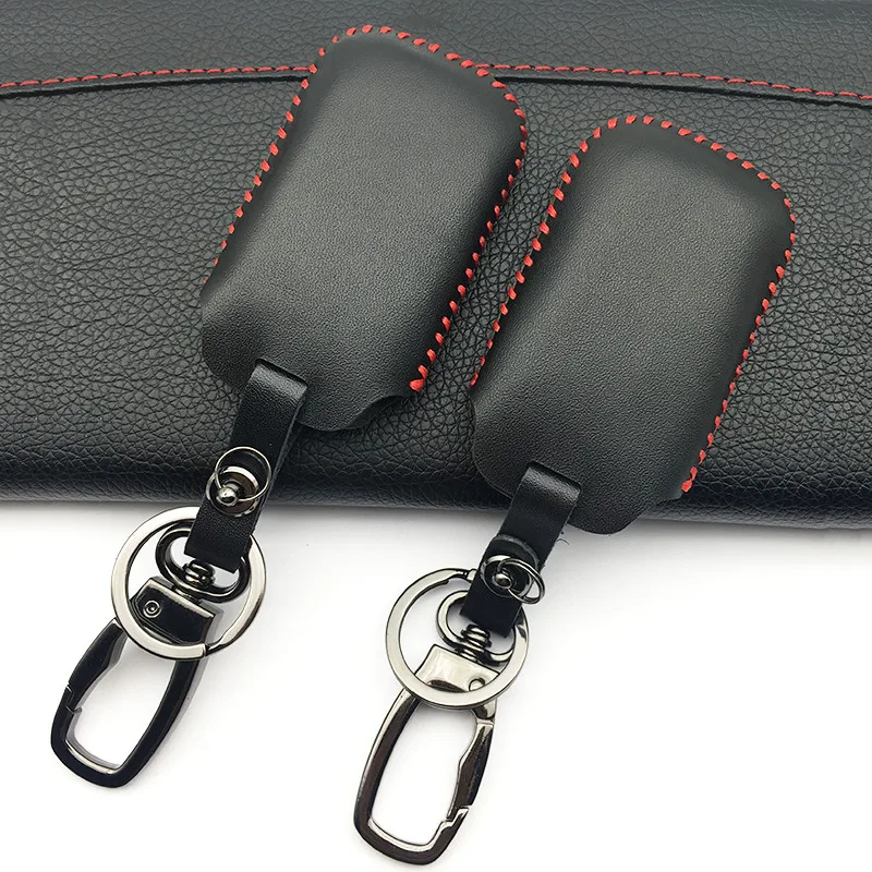 

Top layer leather Genuine Leather car-covers for Toyota Prius Crown remote control intelligent 2 button 3 button protect shell