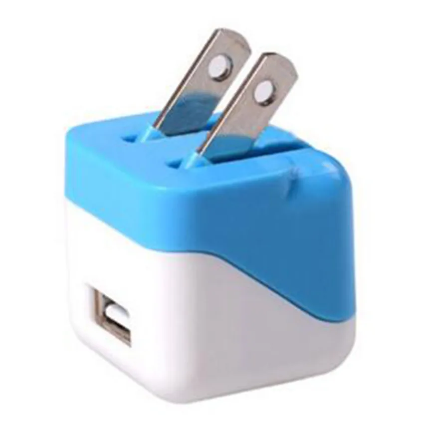 Zerosky цветное дорожное настенное зарядное устройство адаптер питания вилка США USB зарядное устройство переменного тока для Apple iPhone 7 6 5 5S 4 4S 3GS iPod
